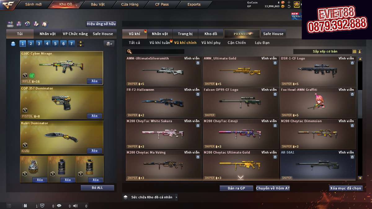 shop acc cf uy tin gia re